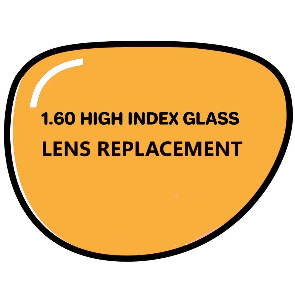 High index glass lenses by VS Eyewear, showcasing a sleek and clear design for improved vision correction.