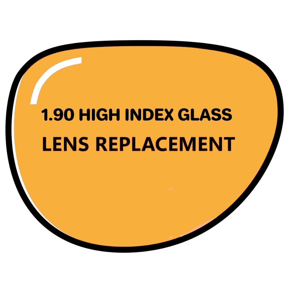 1.90 high index glass lenses from VS Eyewear, showcasing a clear, lightweight design ideal for stylish eyewear.
