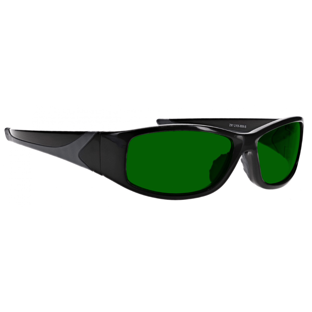 Glass safety glasses 808 - Black Frame - Glass Lens Eyewear