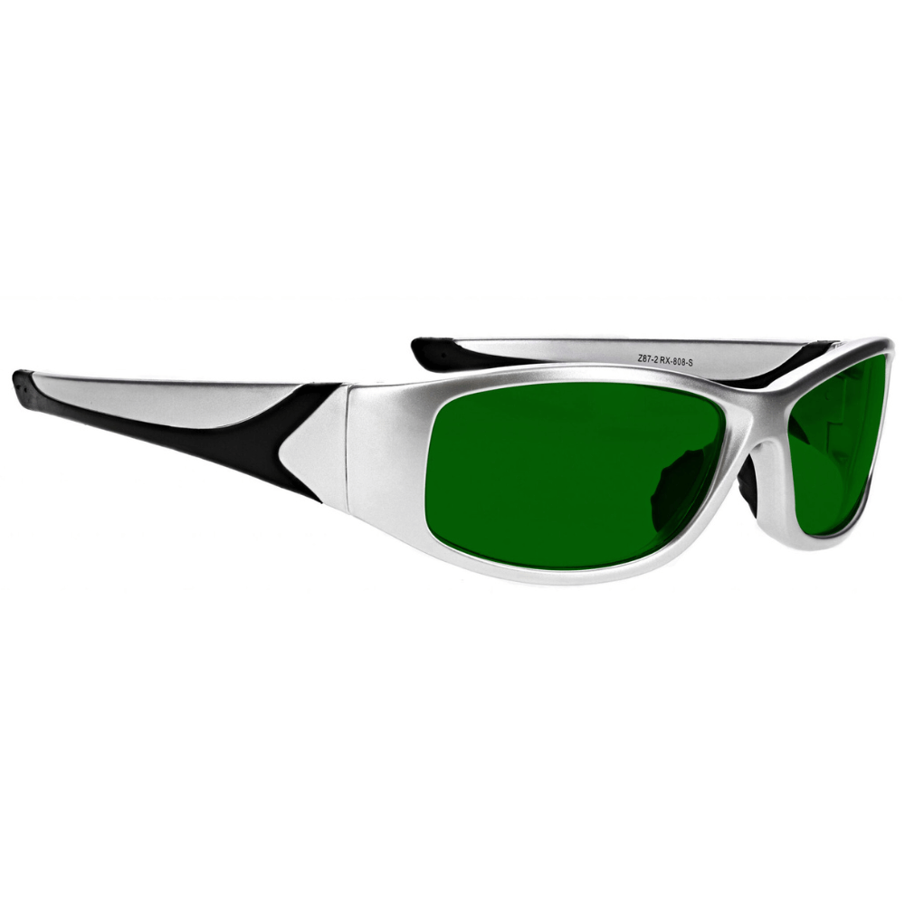 Glass safety glasses 808 - Silver Frame - Glass Lens Eyewear