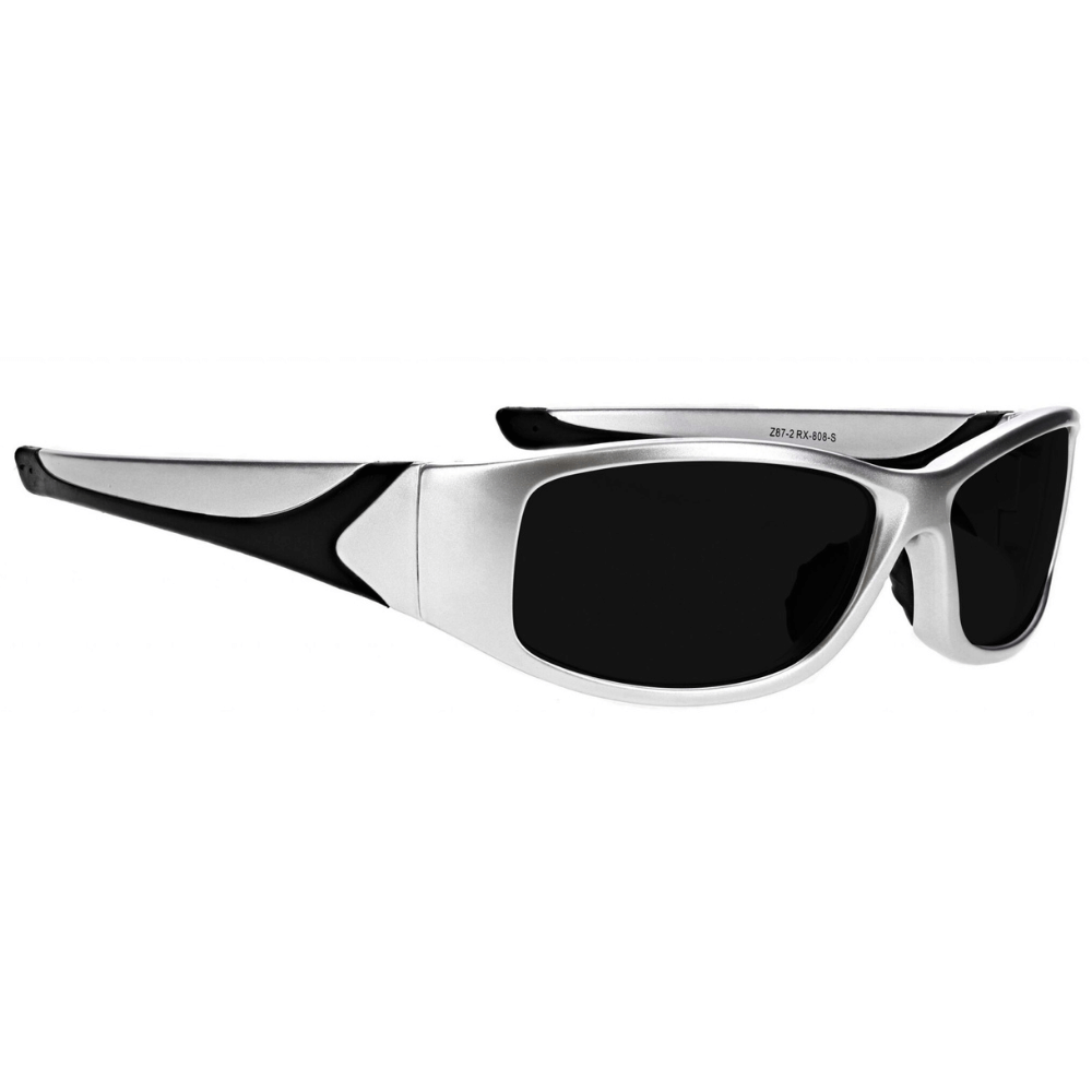 Glass safety glasses 808 - Silver Frame - Glass Lens Eyewear