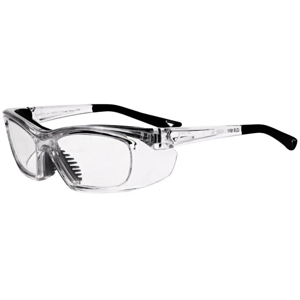 Clear Prescription Safety Glasses OnGuard 220S by VS Eyewear with sleek design and sturdy frame.