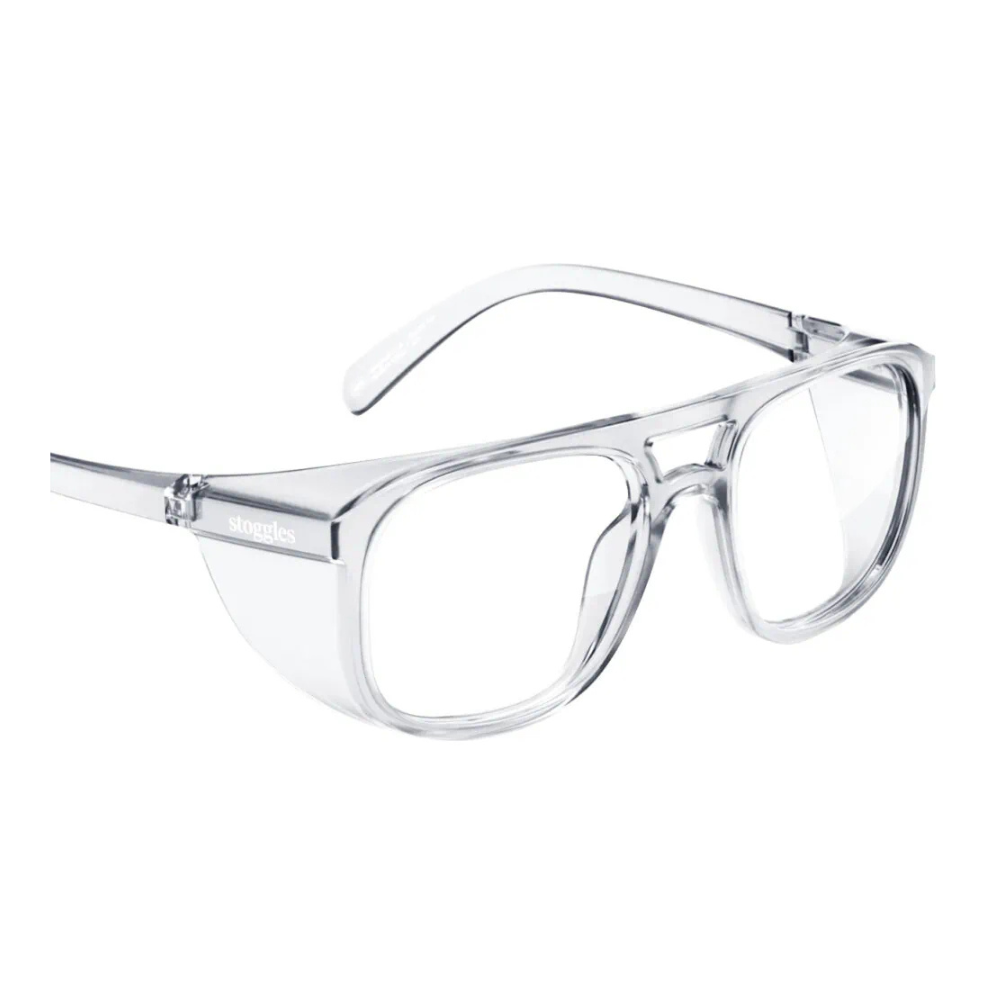Prescription Safety Glasses Stoggles Aviator - Glass Lens Eyewear
