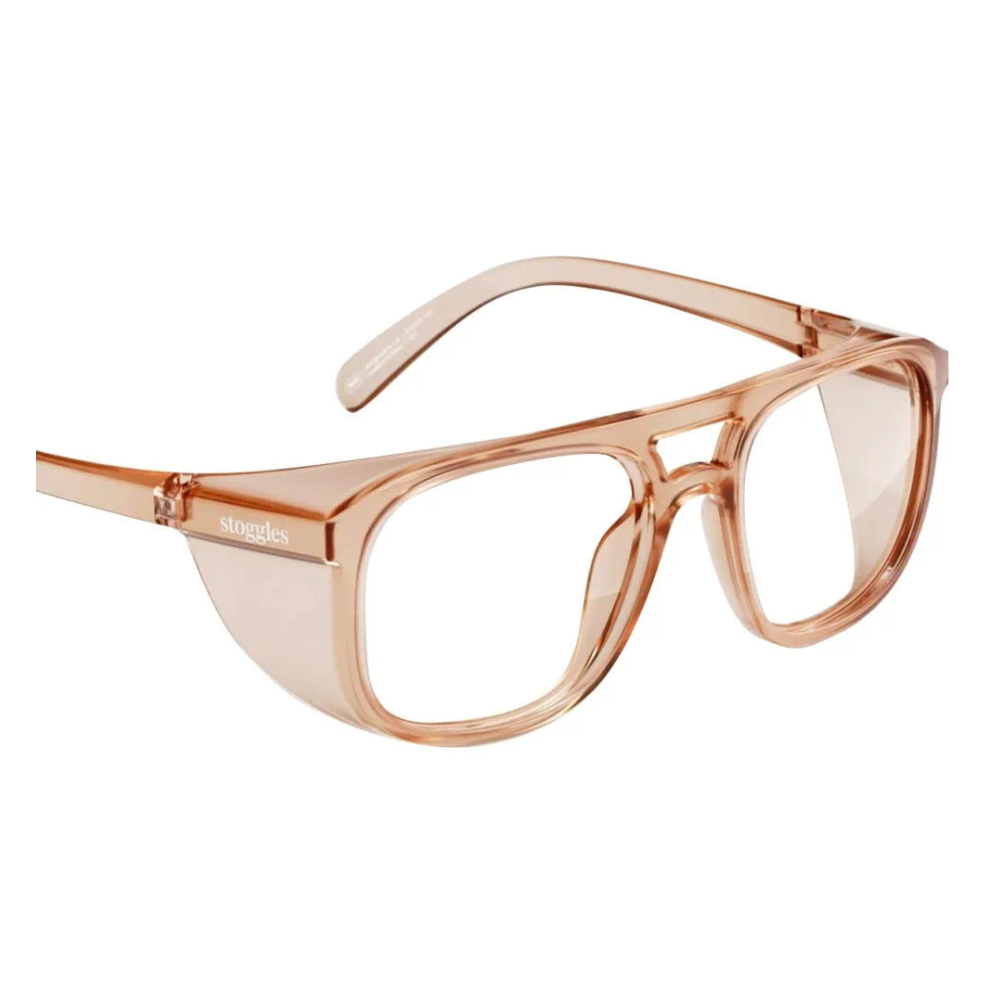 Prescription Safety Glasses Stoggles Aviator - Glass Lens Eyewear