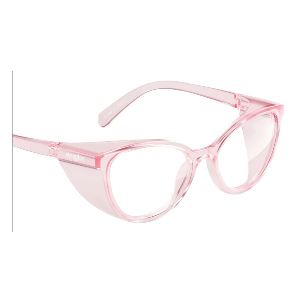 Prescription Safety Glasses Stoggles Cat Eye - Glass Lens Eyewear