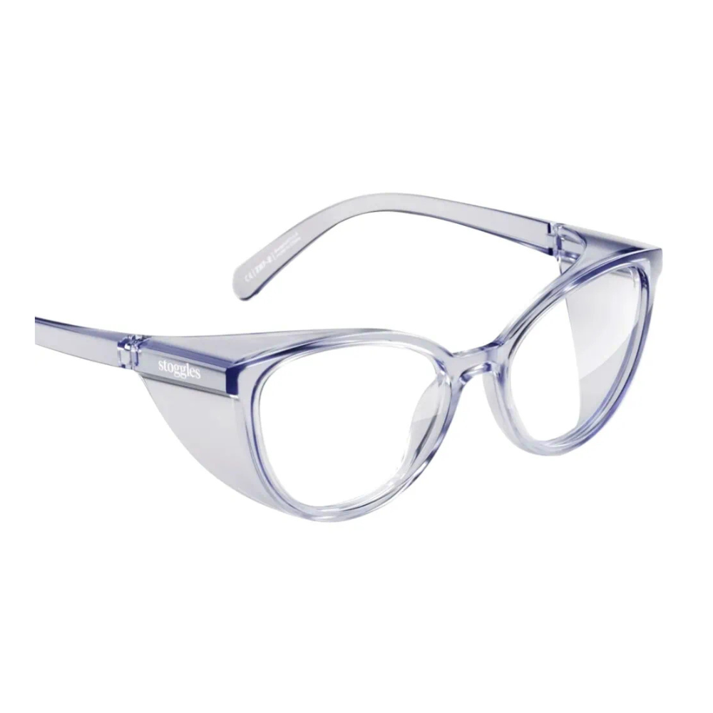 Prescription Safety Glasses Stoggles Cat Eye - Glass Lens Eyewear