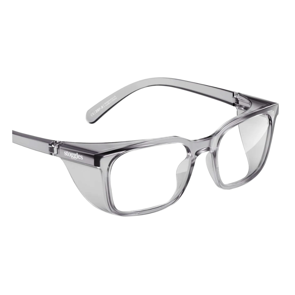 Prescription Safety Glasses Stoggles Rectangle - Glass Lens Eyewear