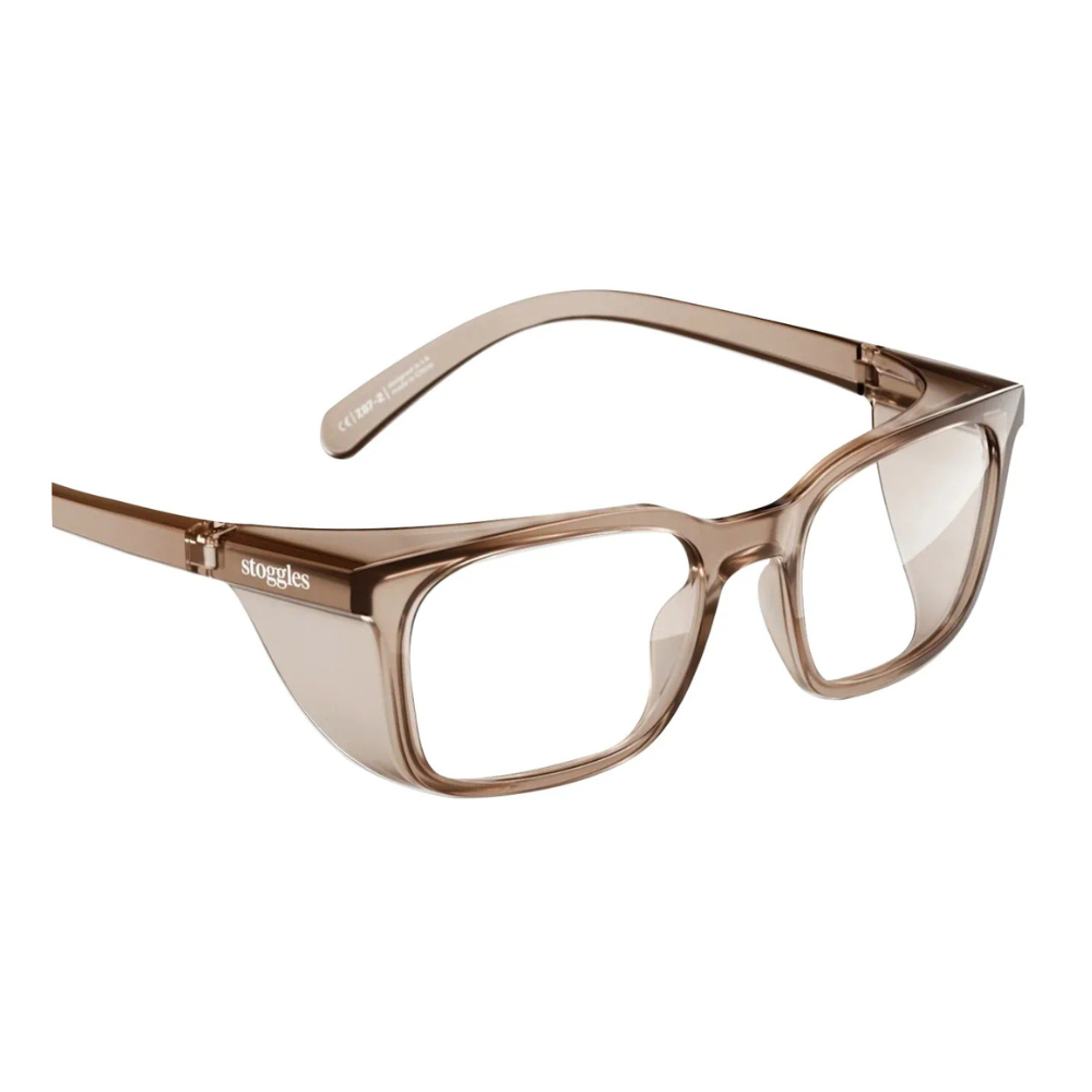 Prescription Safety Glasses Stoggles Rectangle - Glass Lens Eyewear