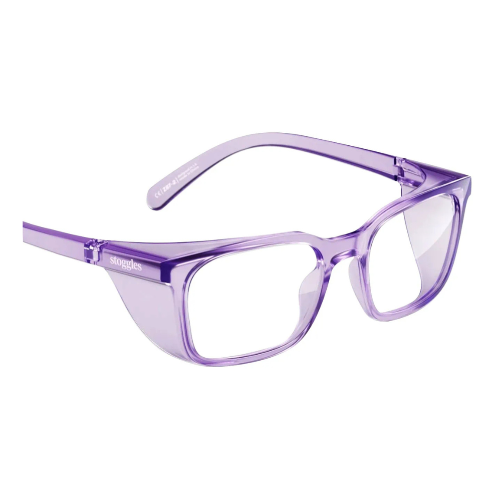 Prescription Safety Glasses Stoggles Rectangle - Glass Lens Eyewear