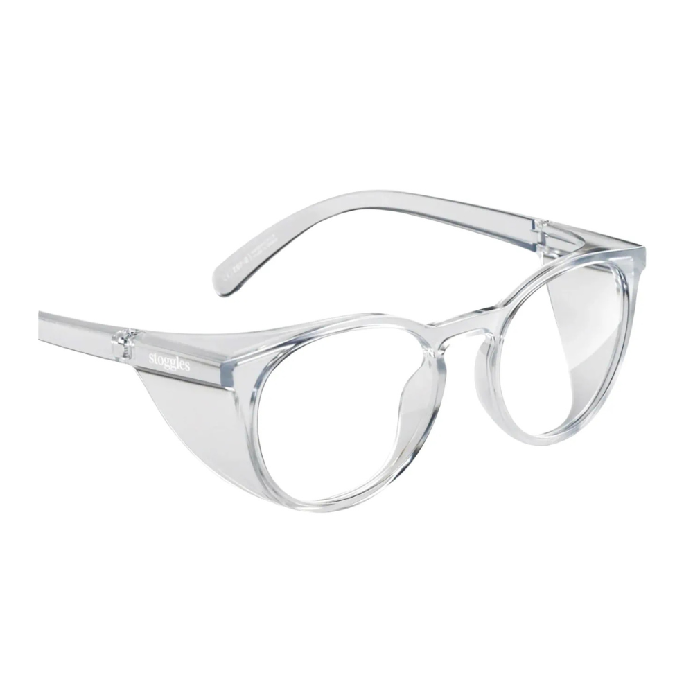 Prescription Safety Glasses Stoggles Round - Glass Lens Eyewear