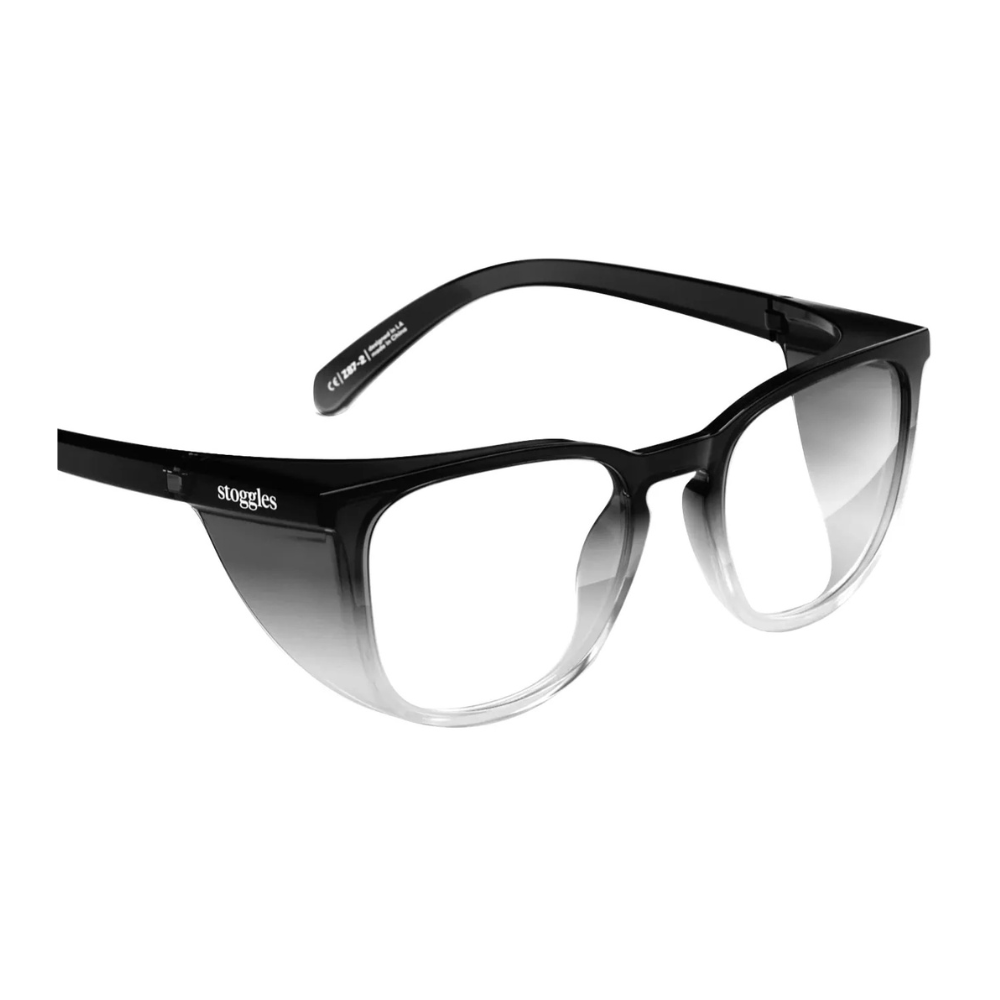 Prescription Safety Glasses Stoggles Square - Glass Lens Eyewear
