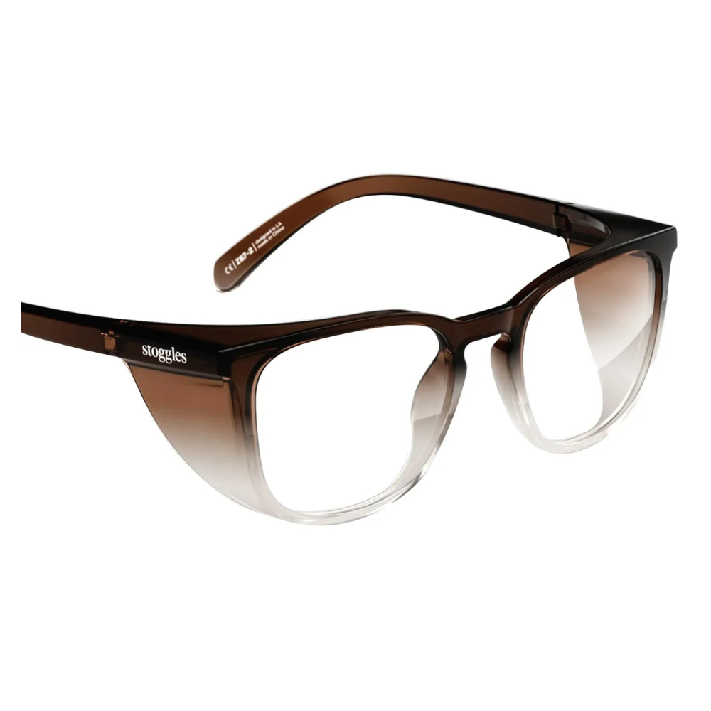 Prescription Safety Glasses Stoggles Square - Glass Lens Eyewear