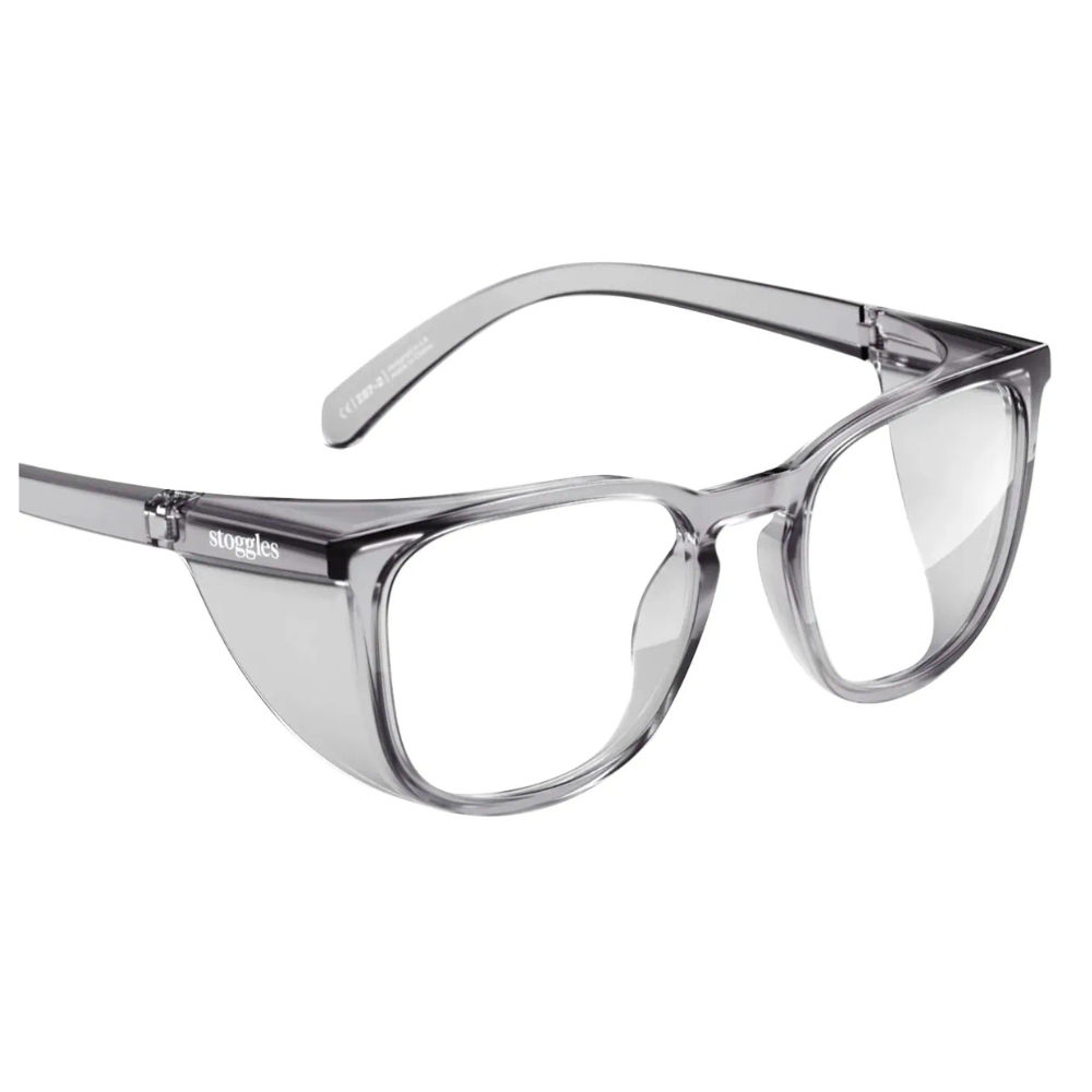 Prescription Safety Glasses Stoggles Square - Glass Lens Eyewear