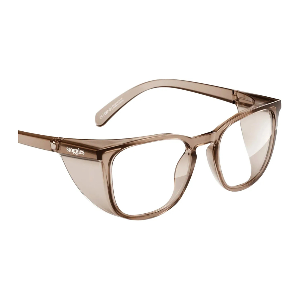 Prescription Safety Glasses Stoggles Square - Glass Lens Eyewear