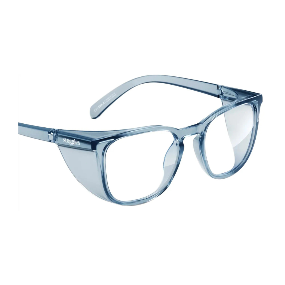 Prescription Safety Glasses Stoggles Square - Glass Lens Eyewear