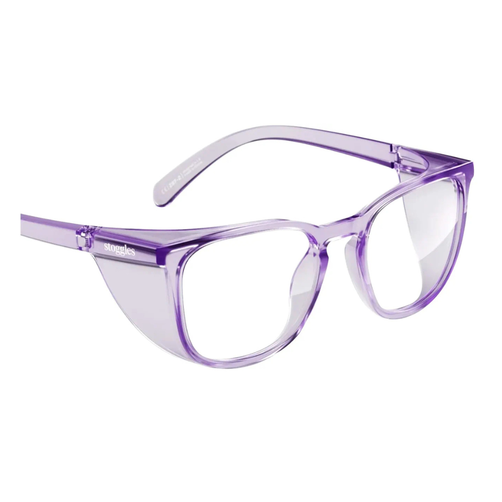 Prescription Safety Glasses Stoggles Square - Glass Lens Eyewear