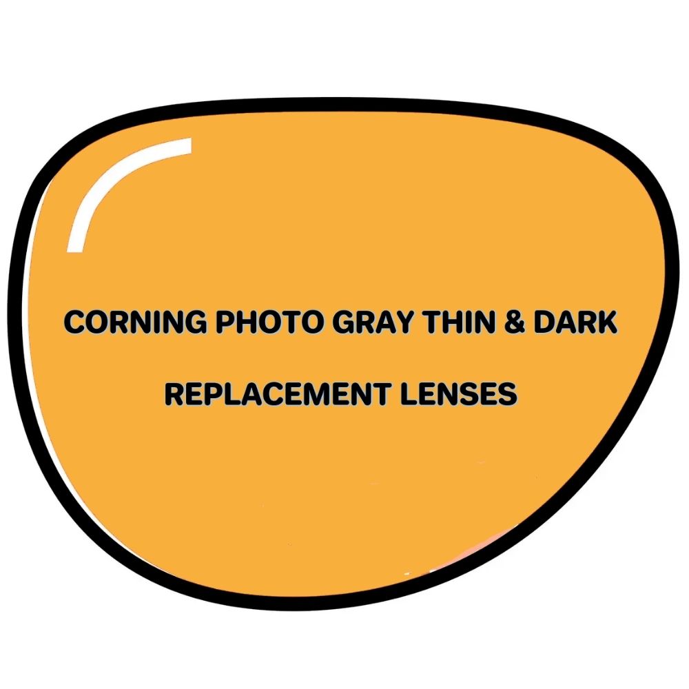 Thin & Dark Glass Lenses - Glass Lens Eyewear
