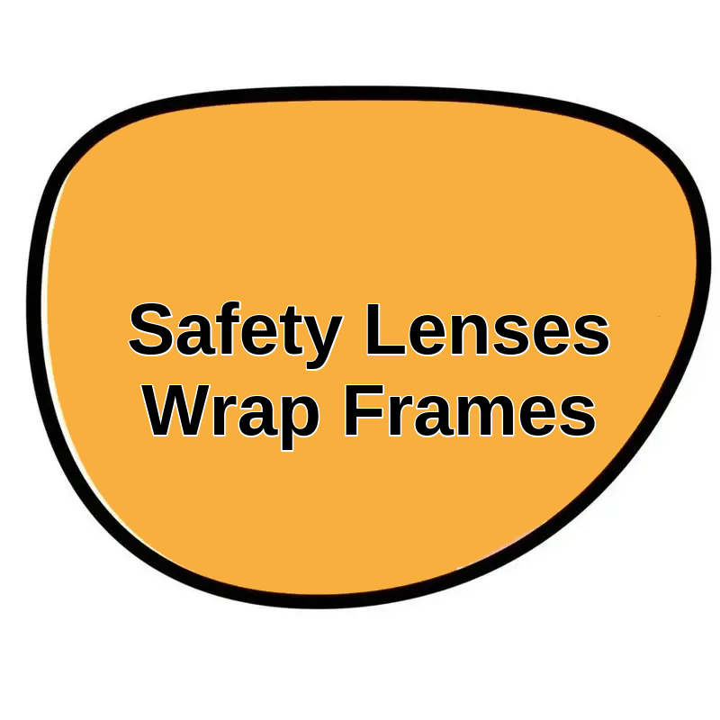 Replacement Lenses Safety Glasses Wrap frames